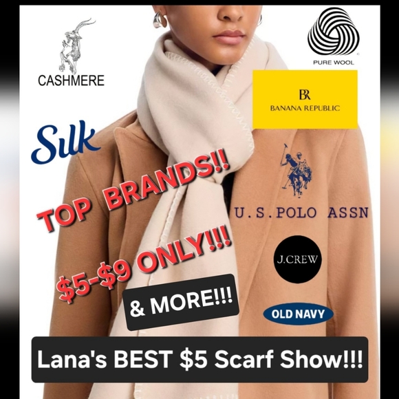 Lana's BEST Brand Name FALL $5 SCARF & MORE SHOW!❤️ - Picture 1 of 12